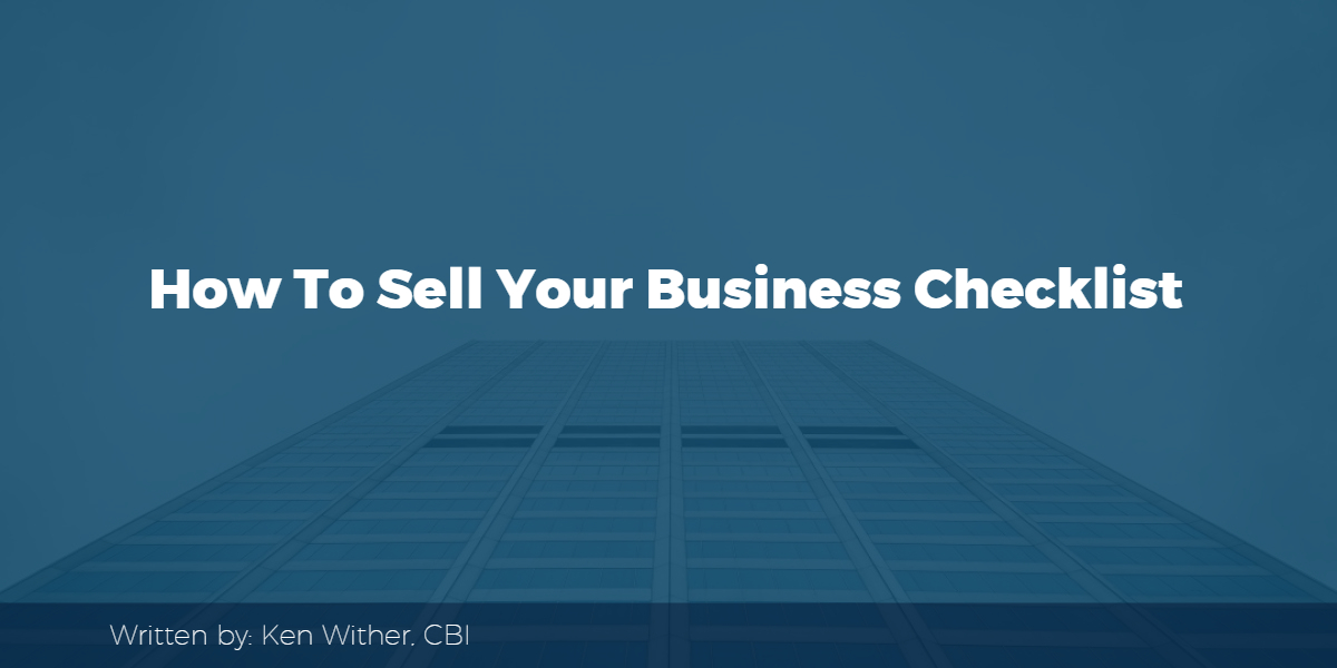selling my business checklist